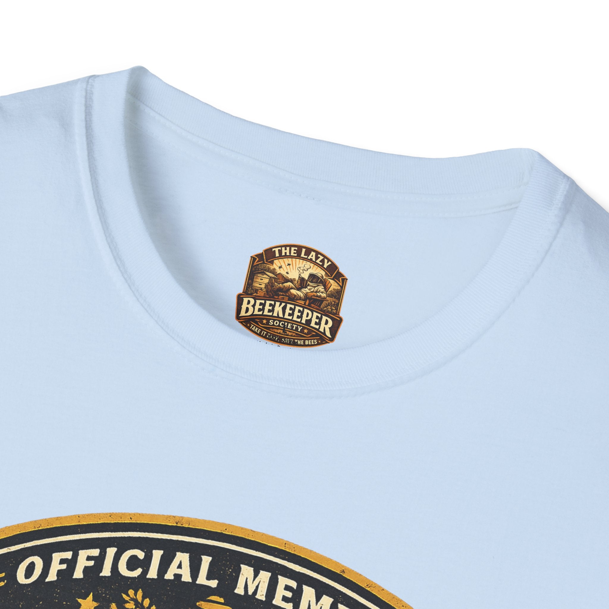 Lazy Beekeeper T-Shirt – „Offizielles Mitglied“ Honigbienen-Grafik-T-Shirt