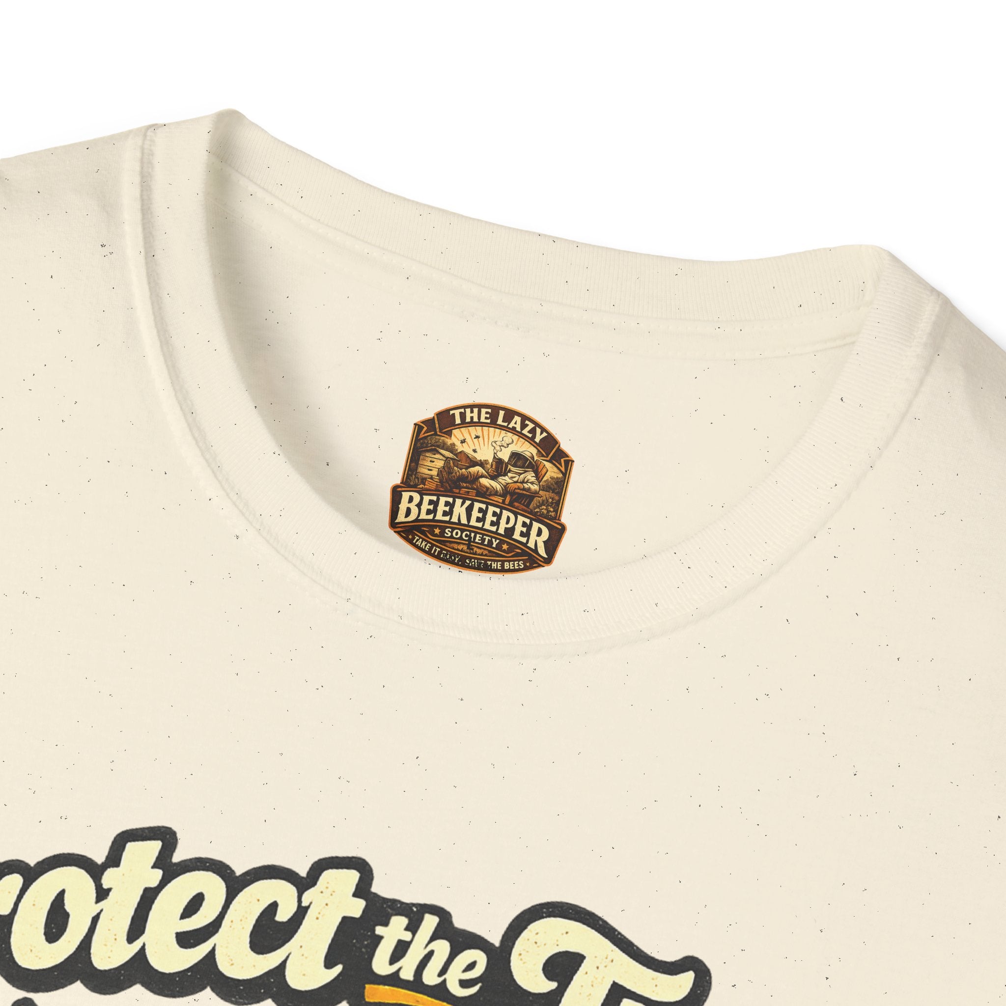 Protect the Tiny Bee T-Shirt — Save the Harvest Floral Graphic Tee