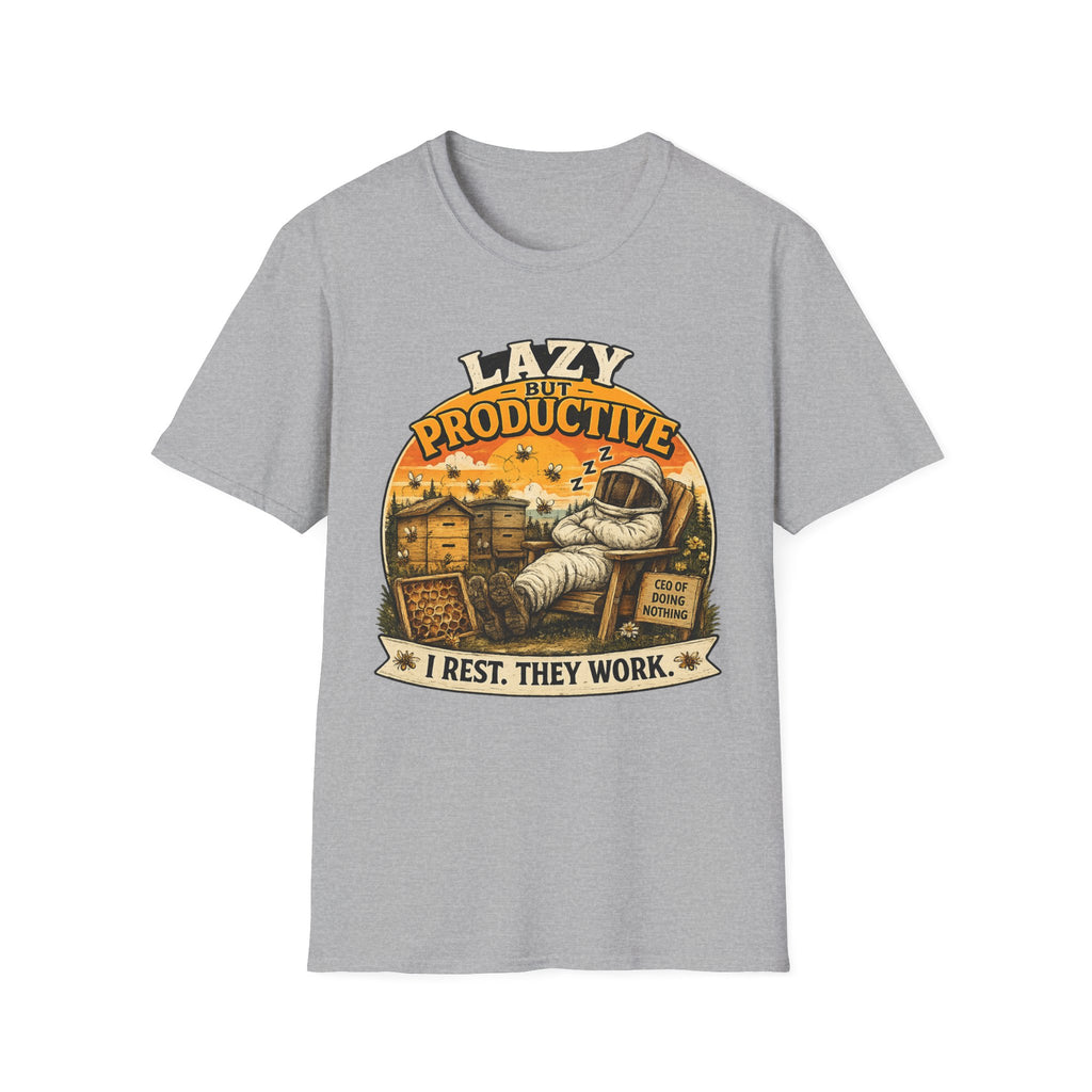 Faul, aber produktiv T-Shirt — Ich ruh' mich aus, die anderen arbeiten Retro Graphic Tee
