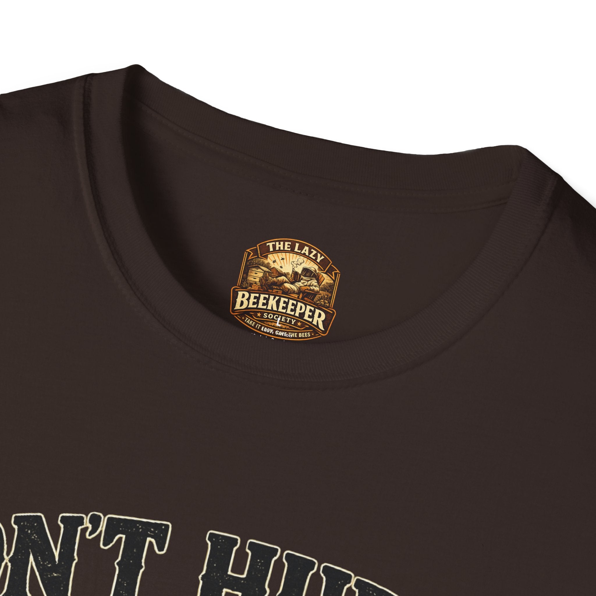Don't Hurry The Honey T-Shirt — Retro Bee Graphic Tee (Good Things Take Time)