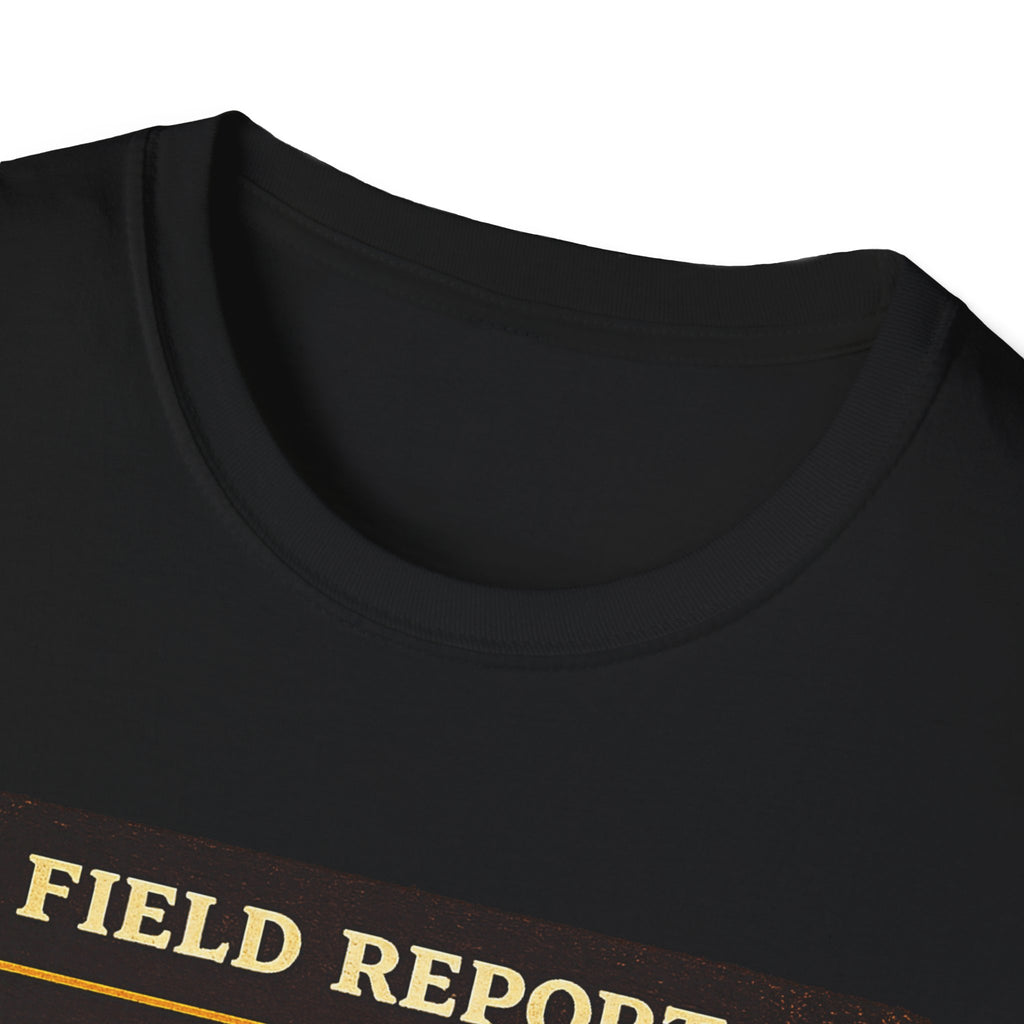 T-Shirt — „Feldbericht: Bienenstockinspektionen abgeschlossen“ Vintage Imker Grafik-T-Shirt