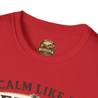 Slow Living T-Shirt — "Slow Living, Sweet Results" Rustic Sunset Graphic Tee