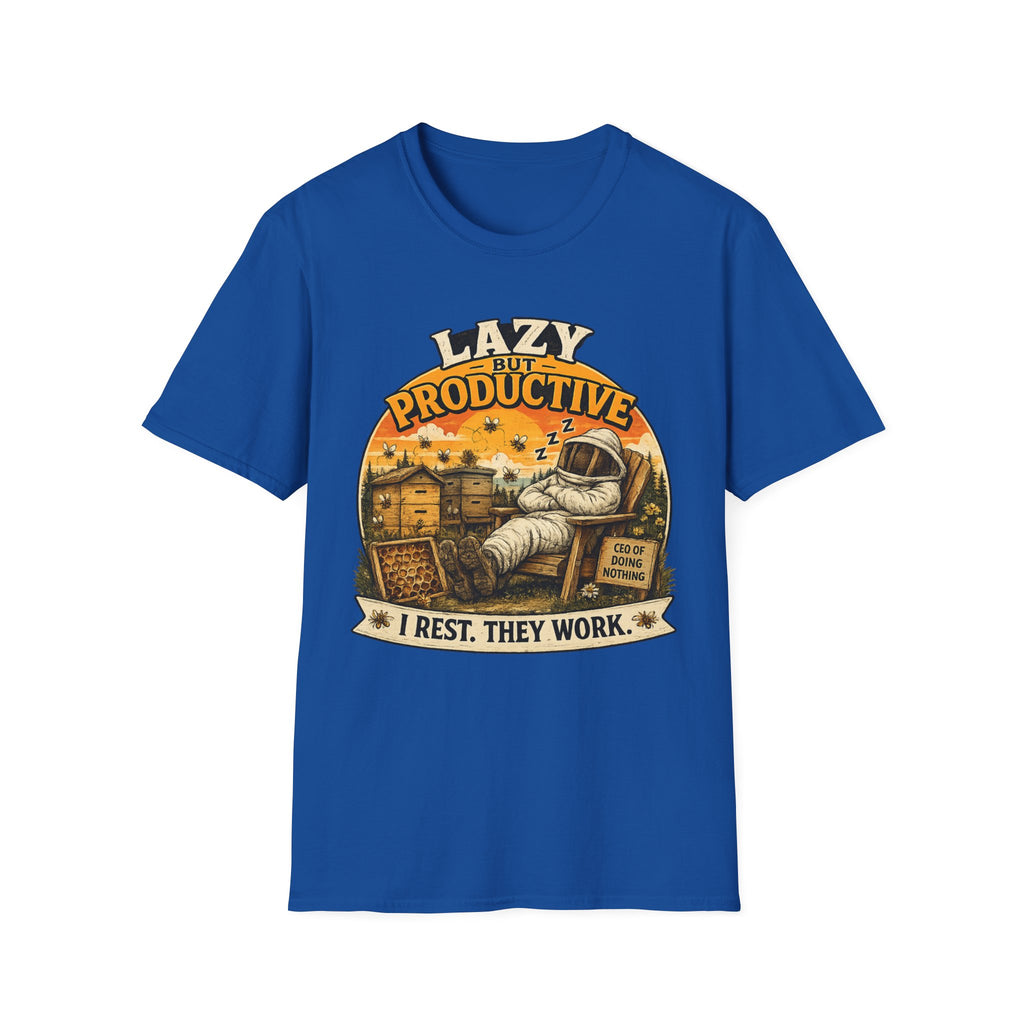 Faul, aber produktiv T-Shirt — Ich ruh' mich aus, die anderen arbeiten Retro Graphic Tee