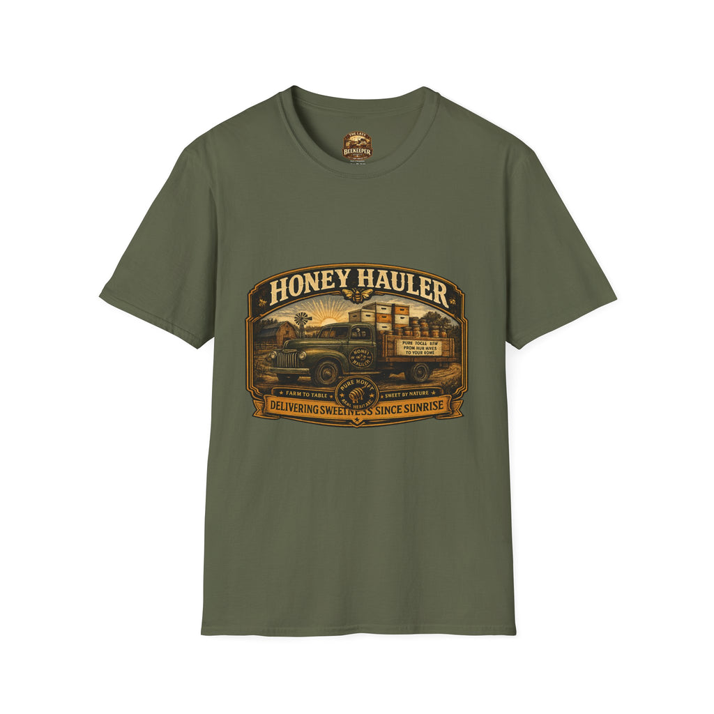 Honey Hauler Vintage Truck T-Shirt — Beekeeper Honey Harvest Tee