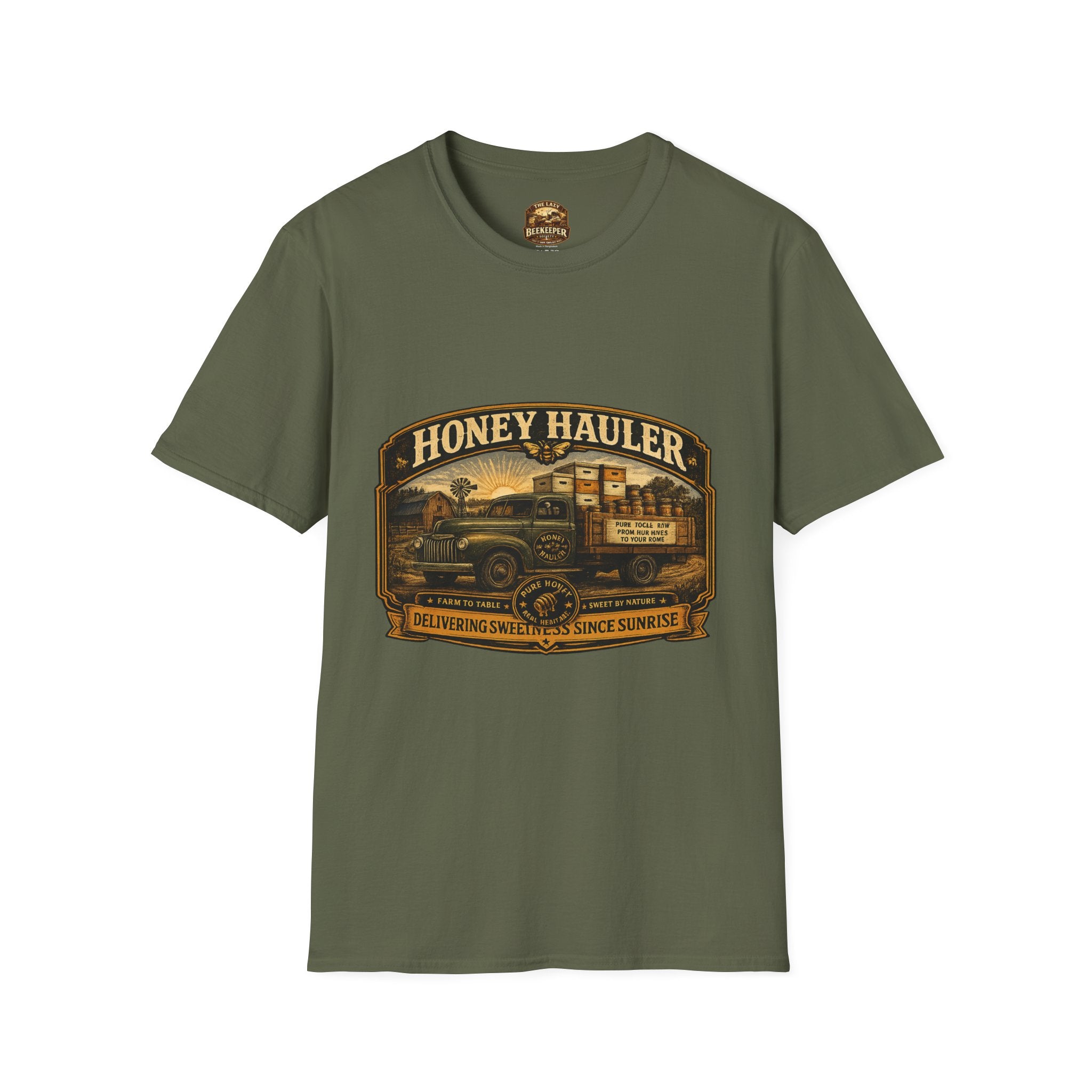 Honey Hauler Vintage Truck T-Shirt — Beekeeper Honey Harvest Tee