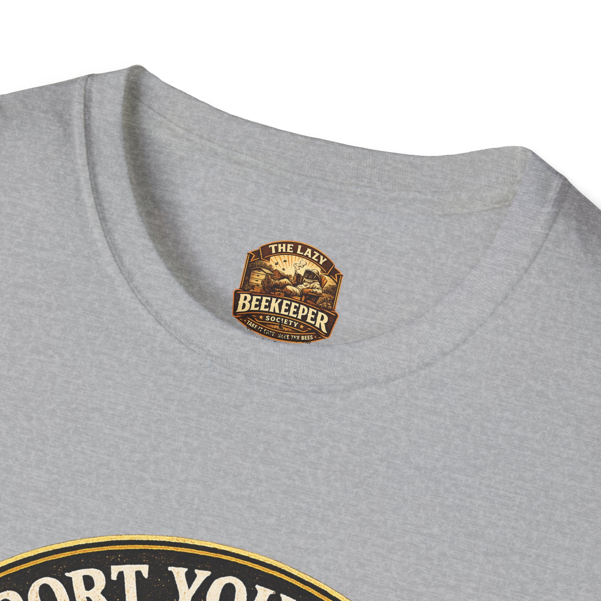 Support Your Local Bee Club T-Shirt — Honey Jar & Honeycomb Design