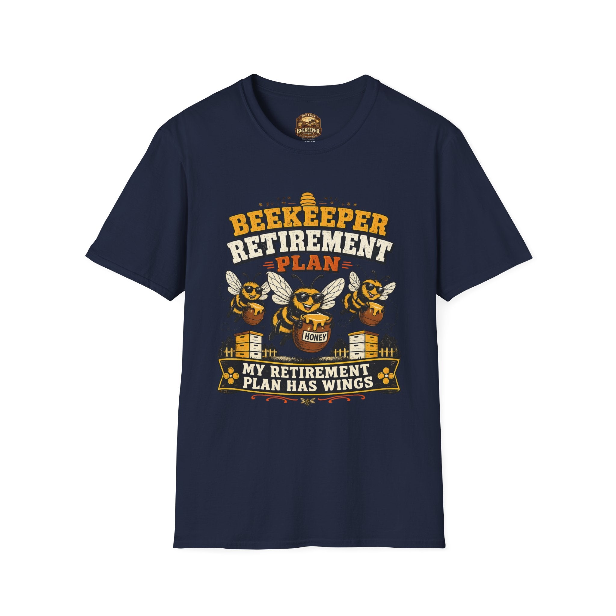 Beekeeper Retirement Plan T-Shirt — My Retirement Plan Has Wings