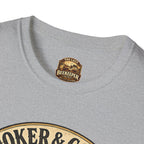 Smoker & Coffee Club T-Shirt — "Coffee First, Hive Later" Vintage Badge