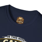 Calm in the Swarm T-Shirt — Bee Hive Calmness Graphic Tee
