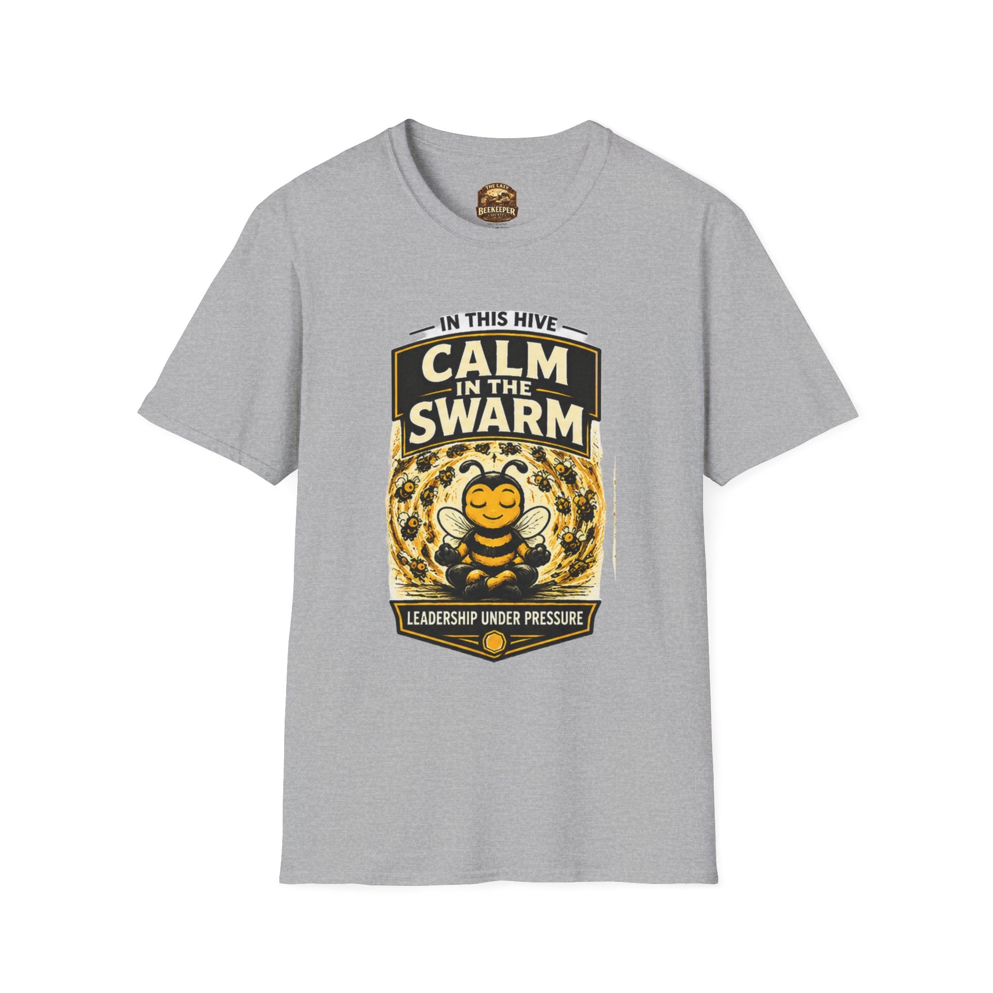 Calm in the Swarm T-Shirt — Bee Hive Calmness Graphic Tee