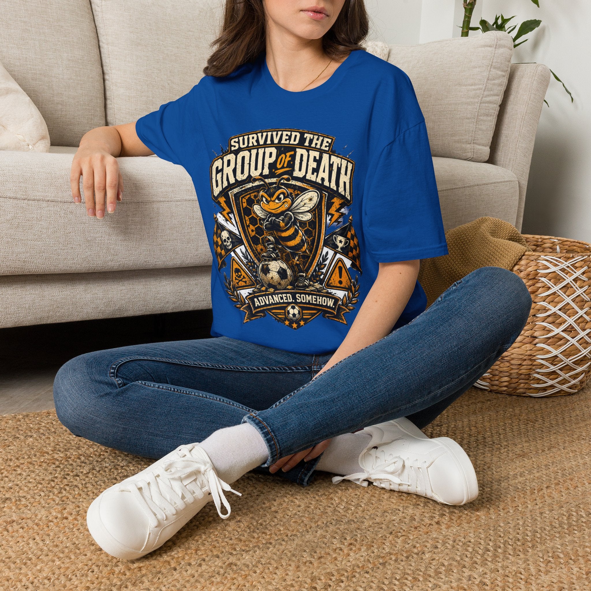 Group of Death Survivor T-Shirt — 'Survived the Group of Death' Soccer Tournament Shirt
