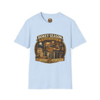 Honey Season Never Sleeps T-Shirt — Beekeeper Vintage Graphic Tee