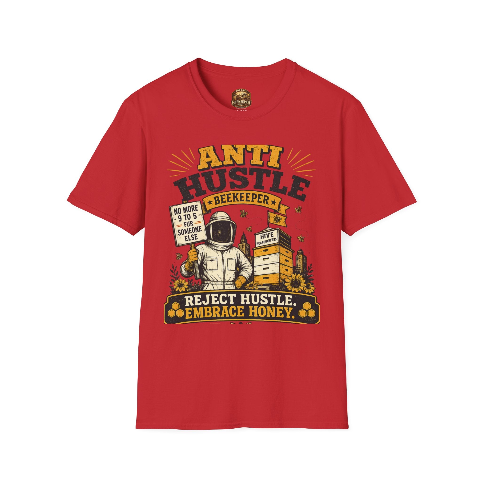 Beekeeper T-Shirt — “Anti Hustle” Embrace Honey Vintage Graphic Tee