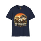 Bienenstock-Betreuer T-Shirt — Retro Imker Bienenbetreuer Grafik-T-Shirt