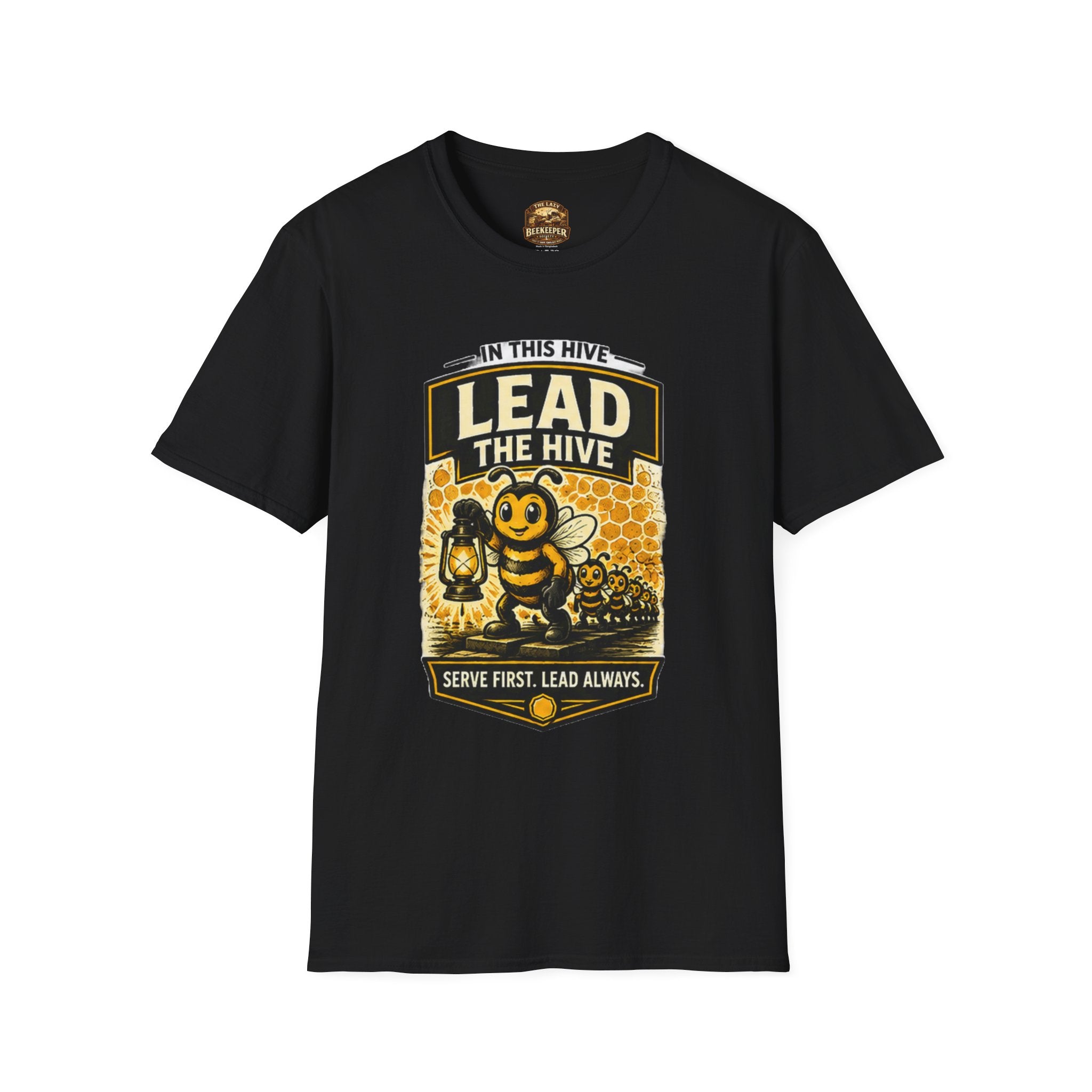 Lead the Hive T-Shirt — "In This Hive" Bee Leadership Graphic