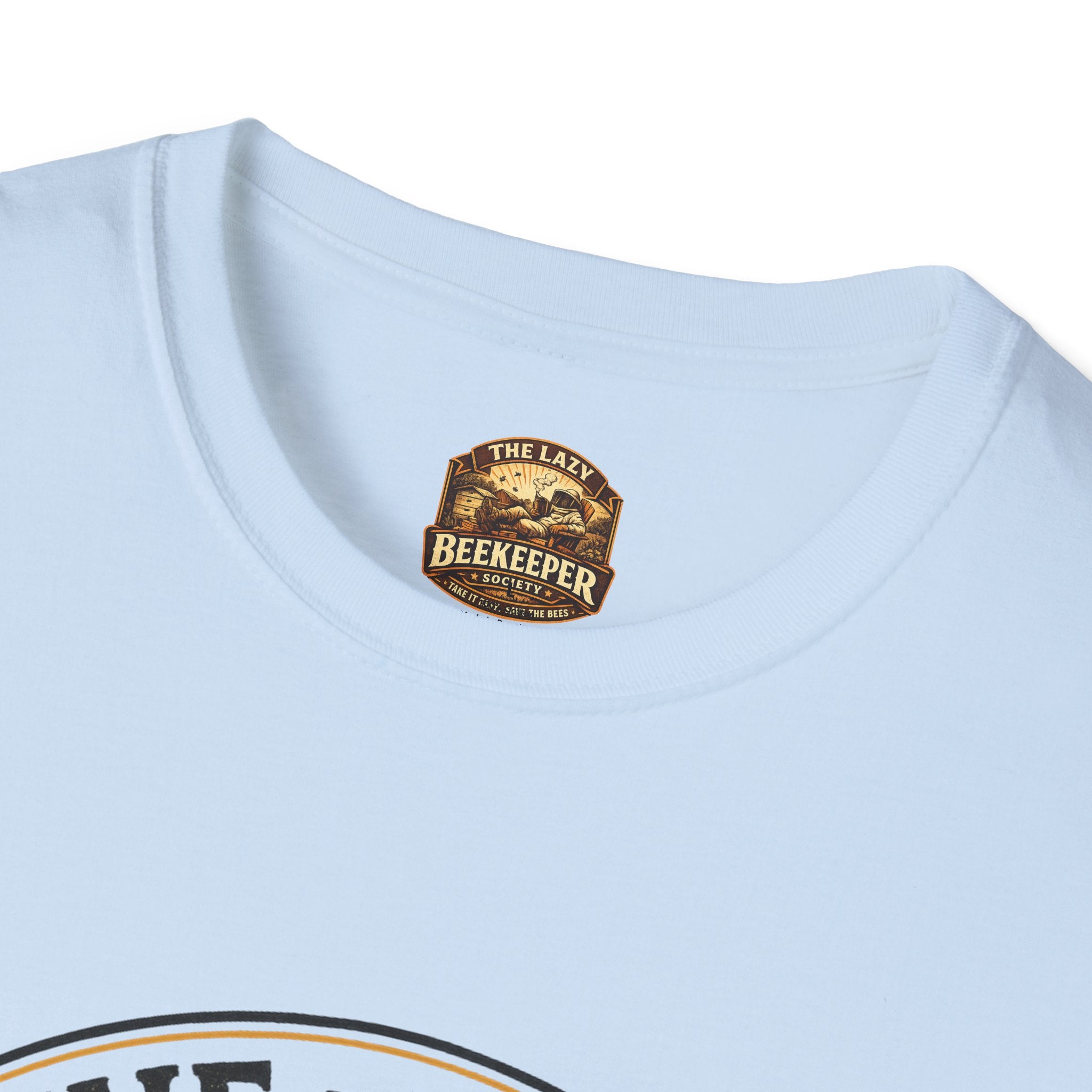T-Shirt — Grafisches T-Shirt mit Aufschrift „Vom Bienenstock ins Glas“
