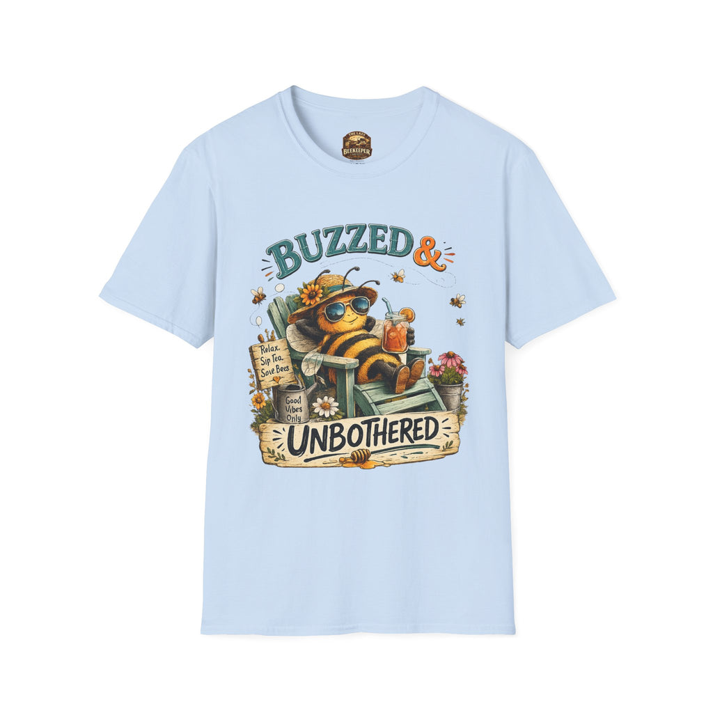 Buzzed & Unbothered Biene T-Shirt – Retro Relaxed Grafik T-Shirt