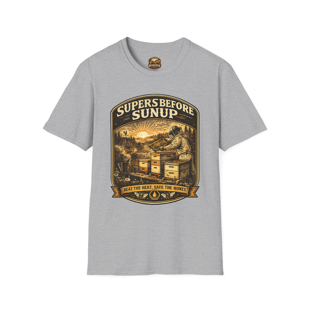 Supers Before Sunup T-Shirt – Vintage Imker Sonnenaufgang Crew T-Shirt