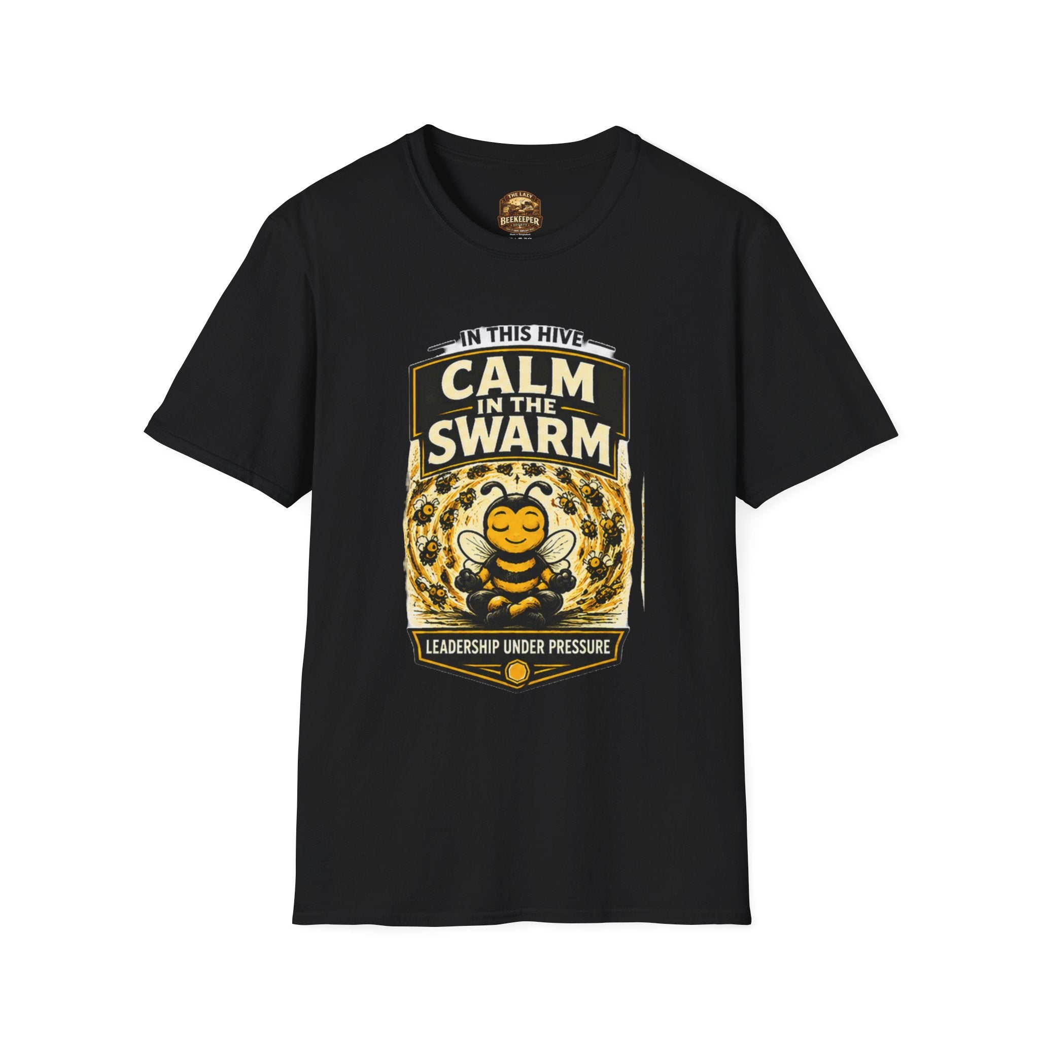 Calm in the Swarm T-Shirt — Bee Hive Calmness Graphic Tee
