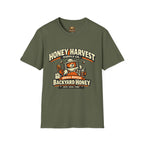 Honey Harvest Backyard Honey T‑Shirt — Beekeeper Vintage Logo Tee