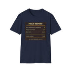 T-Shirt — „Feldbericht: Bienenstockinspektionen abgeschlossen“ Vintage Imker Grafik-T-Shirt