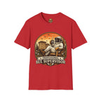 Bienenstock-Betreuer T-Shirt — Retro Imker Bienenbetreuer Grafik-T-Shirt