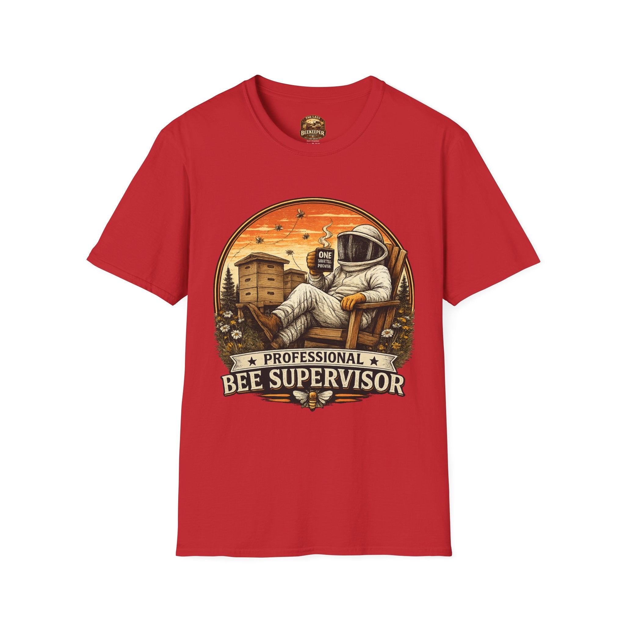 Bienenstock-Betreuer T-Shirt — Retro Imker Bienenbetreuer Grafik-T-Shirt