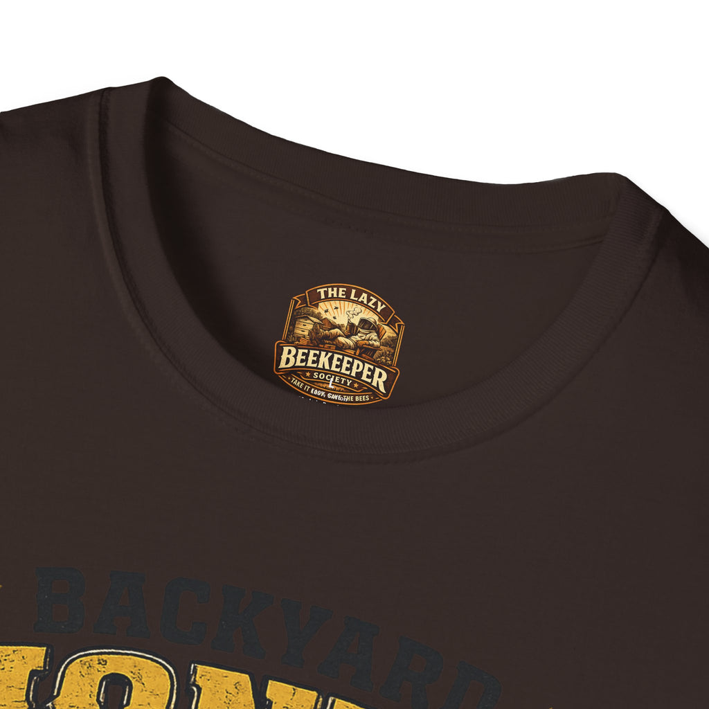 Backyard Honey Boss T-Shirt — Beekeeper CEO Liquid Gold Tee
