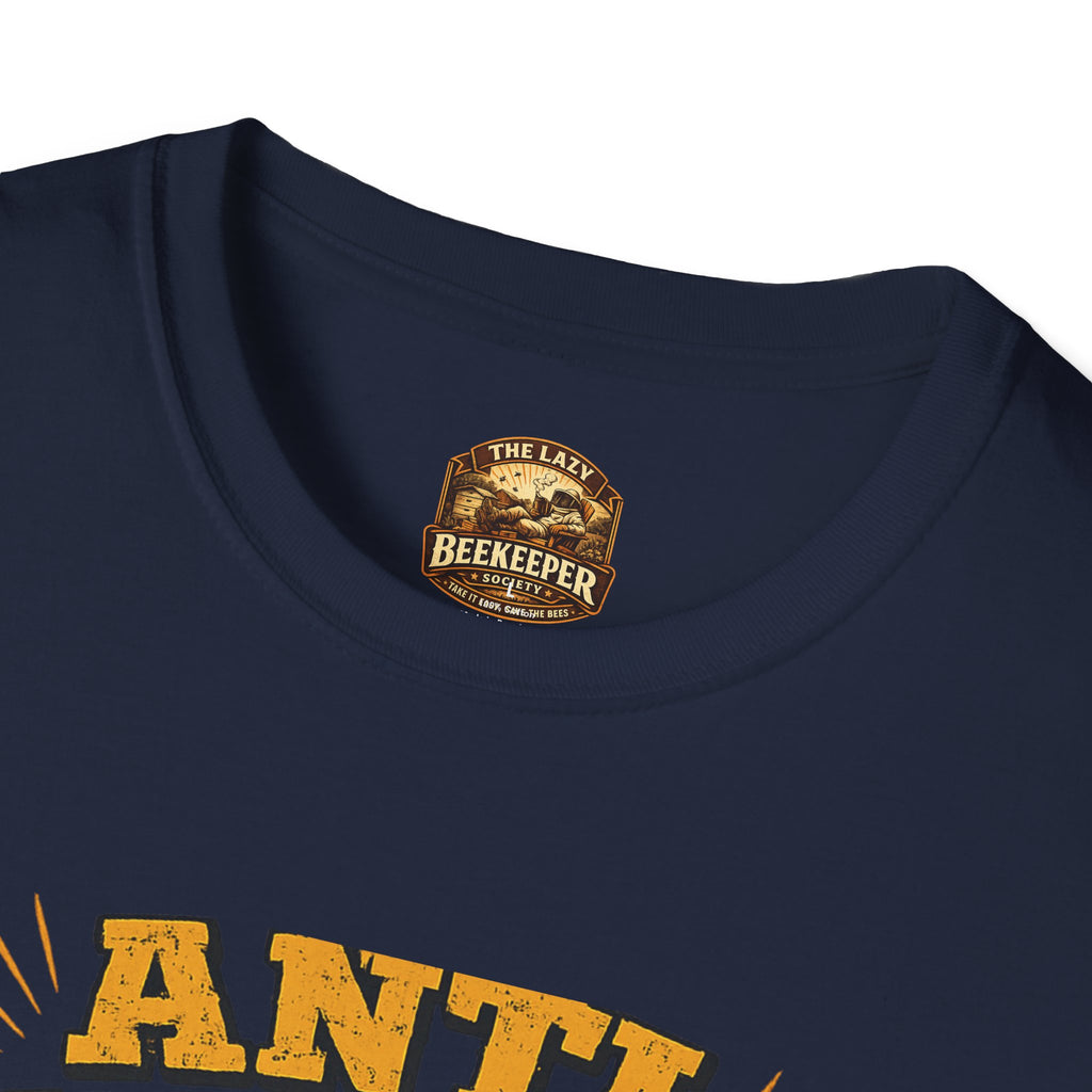 Anti Hustle Beekeeper T-Shirt — Reject Hustle, Embrace Honey Graphic Tee