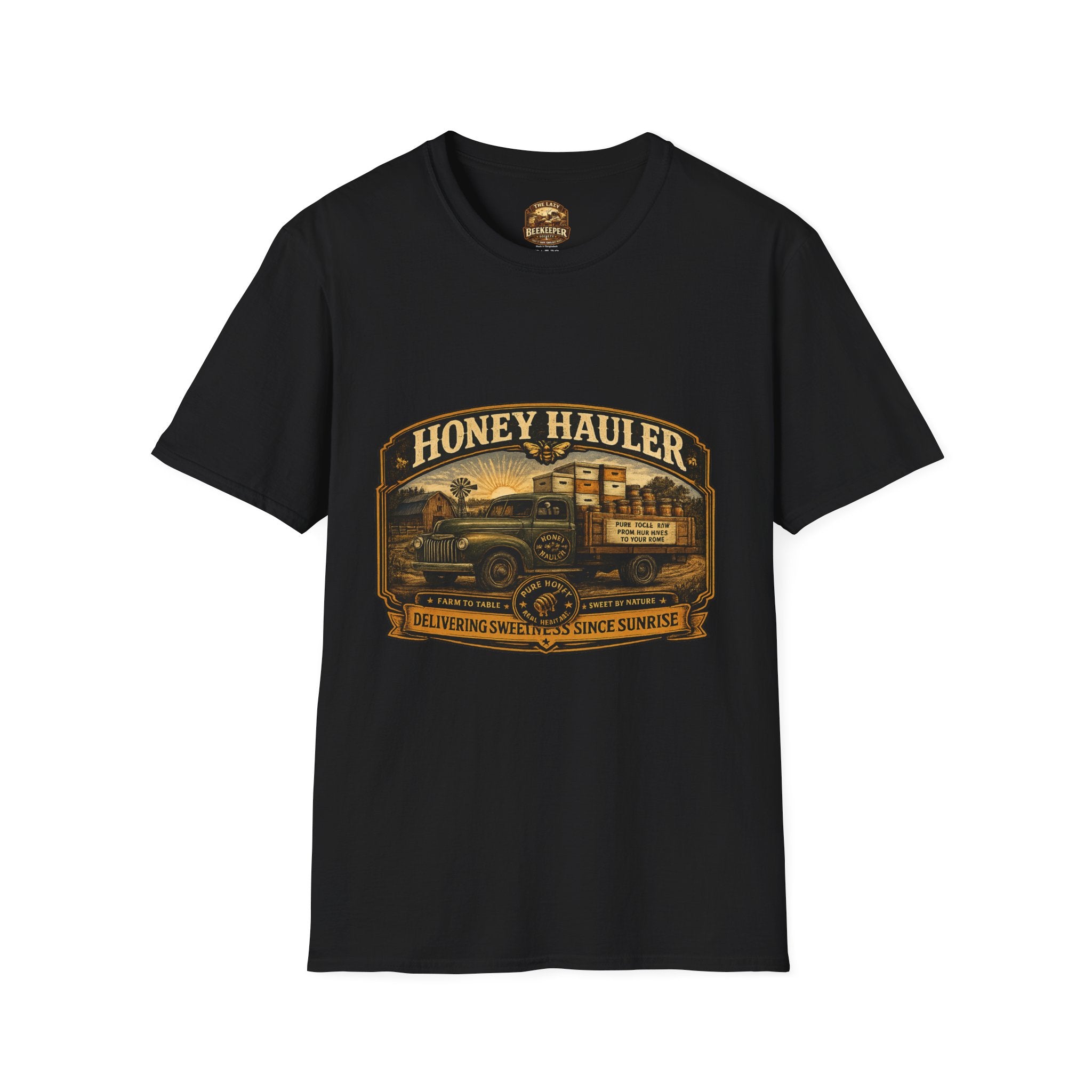 Honey Hauler Vintage Truck T-Shirt — Beekeeper Honey Harvest Tee