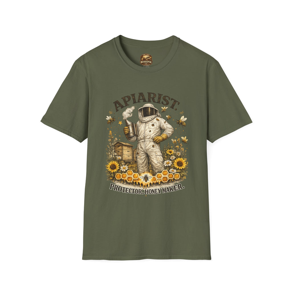 Apiarist Beekeeper T-Shirt — Protector & Honey Maker Graphic Tee