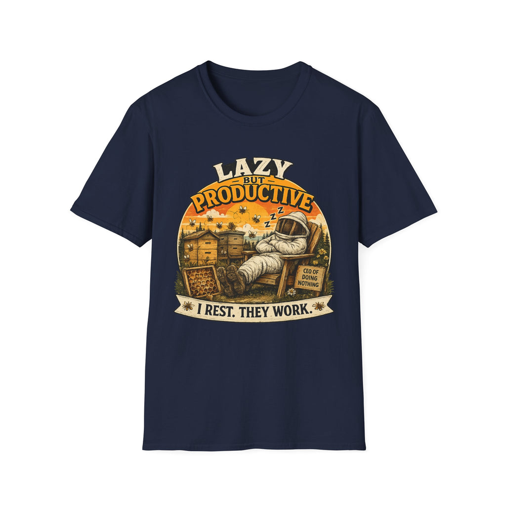 Faul, aber produktiv T-Shirt — Ich ruh' mich aus, die anderen arbeiten Retro Graphic Tee