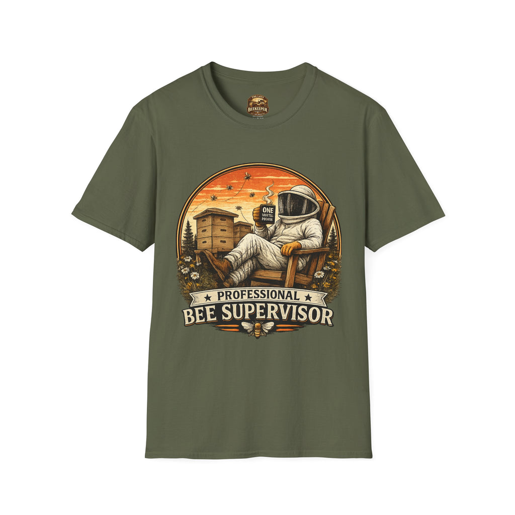 Bienenstock-Betreuer T-Shirt — Retro Imker Bienenbetreuer Grafik-T-Shirt