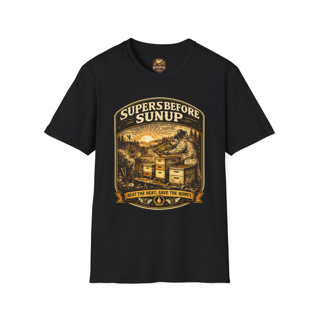 Supers Before Sunup T-Shirt – Vintage Imker Sonnenaufgang Crew T-Shirt