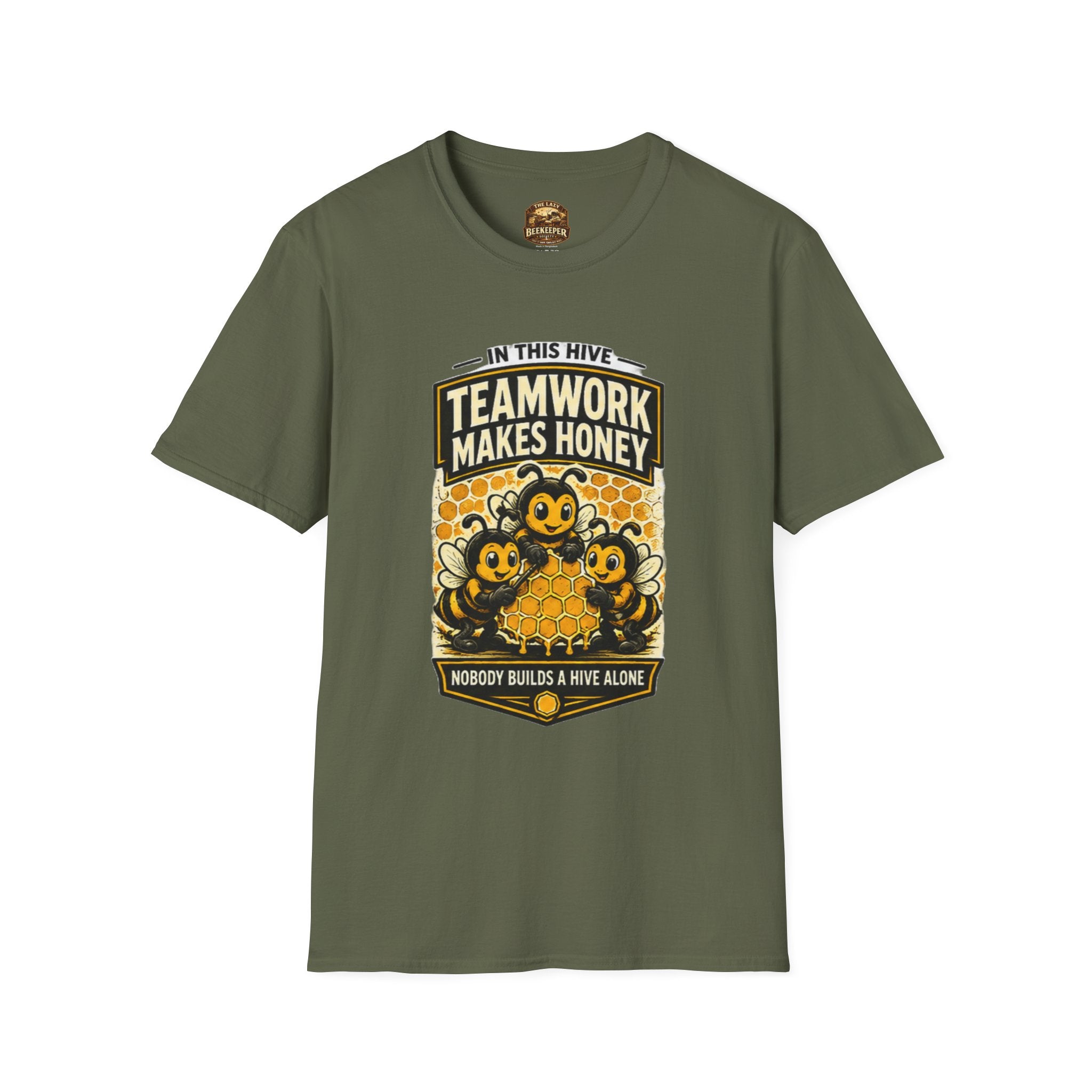 Teamwork Makes Honey T-Shirt — "In This Hive" Bee Graphic Tee