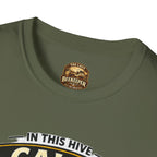 Calm in the Swarm T-Shirt — Bee Hive Calmness Graphic Tee