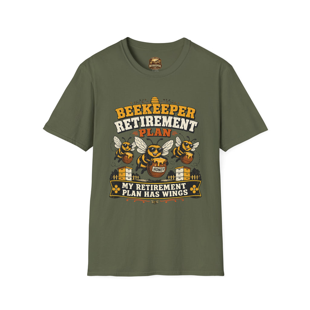 Beekeeper Retirement Plan T-Shirt — My Retirement Plan Has Wings