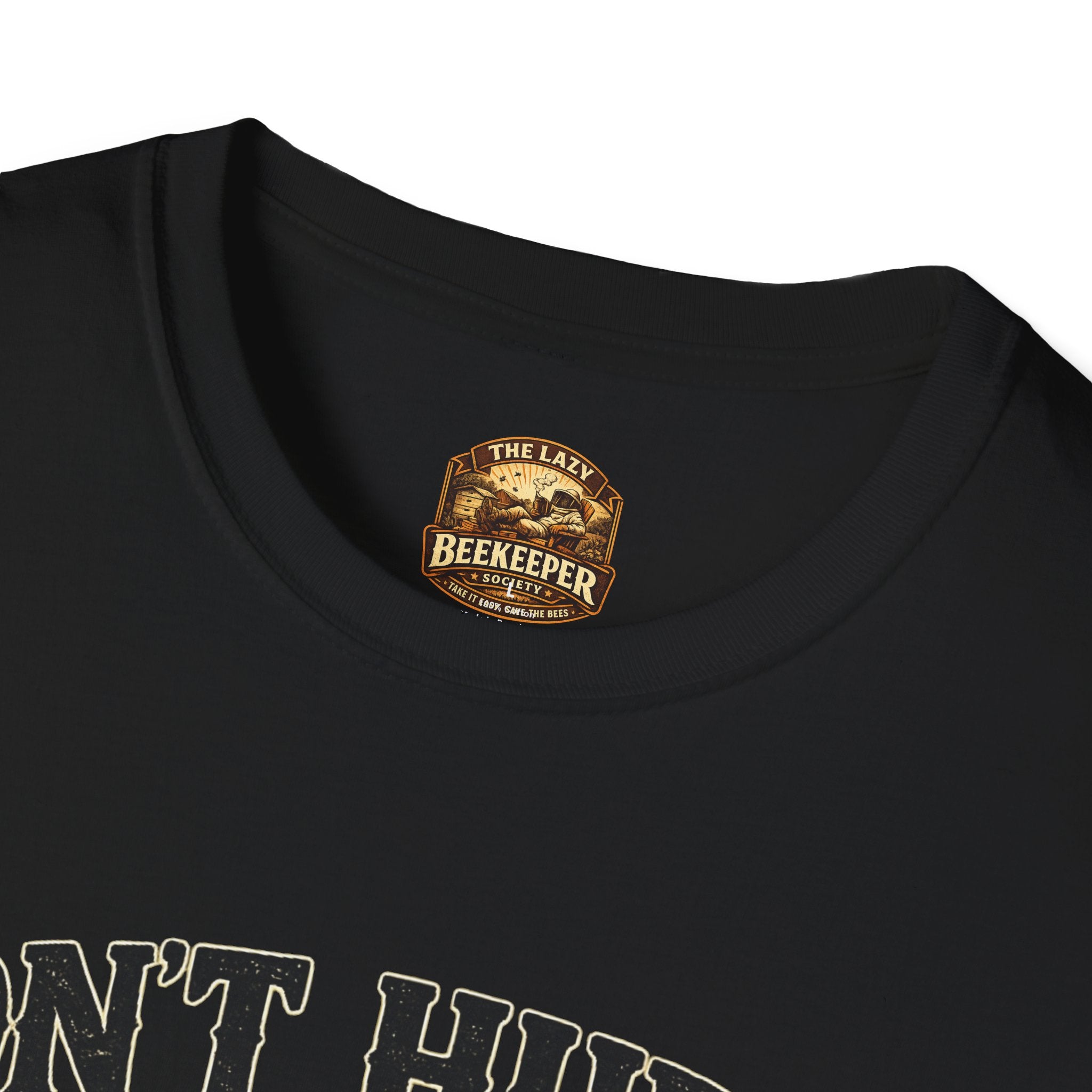 Don't Hurry The Honey T-Shirt — Retro Bee Graphic Tee (Good Things Take Time)
