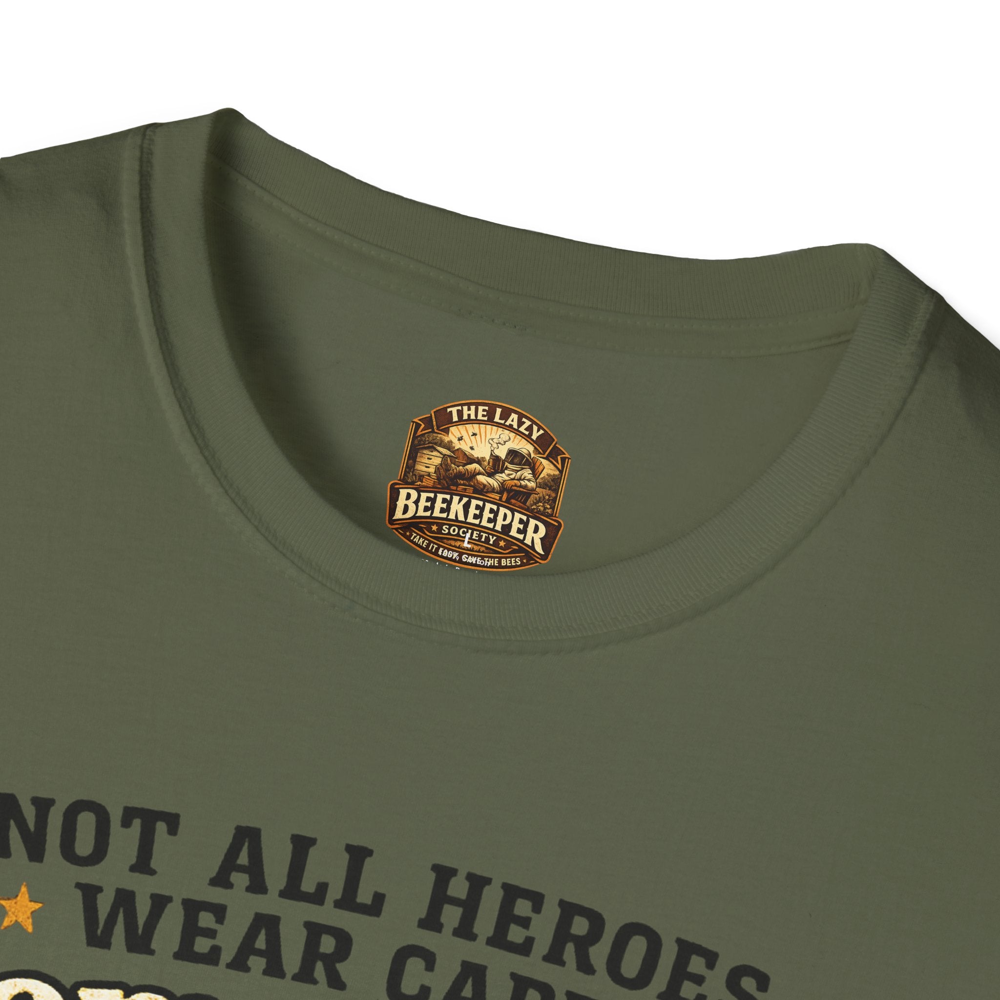 T‑Shirt — "Not All Heroes Wear Capes, Some Wear Veils" Beekeeper Tribute Tee