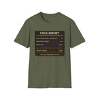 T-Shirt — „Feldbericht: Bienenstockinspektionen abgeschlossen“ Vintage Imker Grafik-T-Shirt
