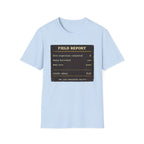 T-Shirt — „Feldbericht: Bienenstockinspektionen abgeschlossen“ Vintage Imker Grafik-T-Shirt