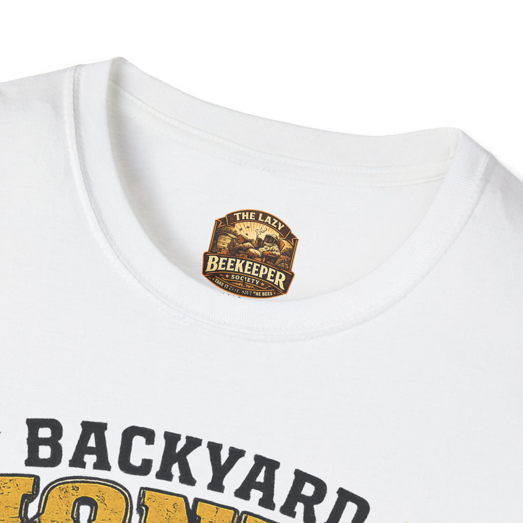Backyard Honey Boss T-Shirt — Beekeeper CEO Liquid Gold Tee