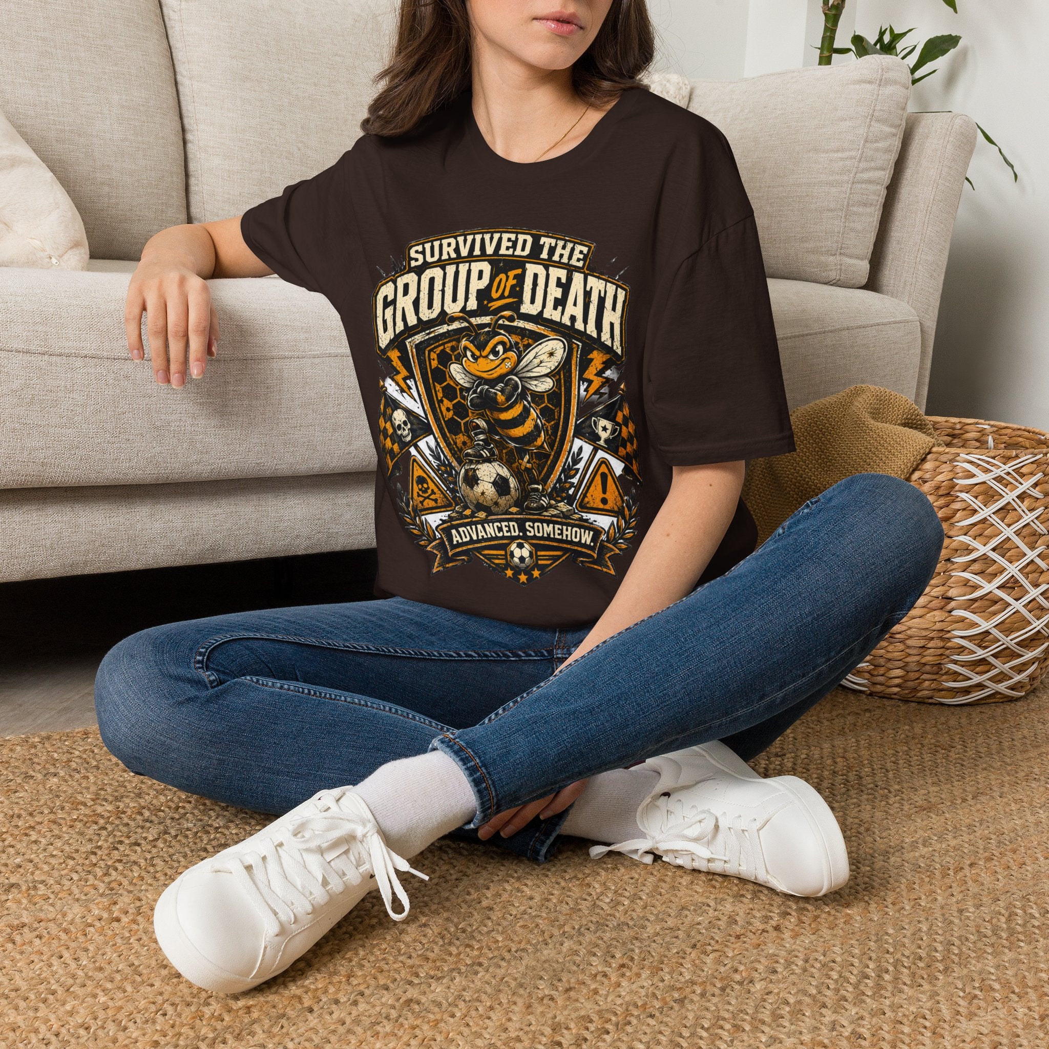 Group of Death Survivor T-Shirt — 'Survived the Group of Death' Soccer Tournament Shirt